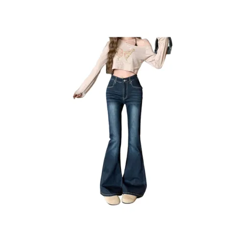 MORii Blue Women's Jeans MORii Синий Женские Джинсы