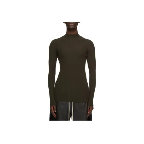 RICK OWENS совместный бренд Лесной зеленый Мужские Свитера