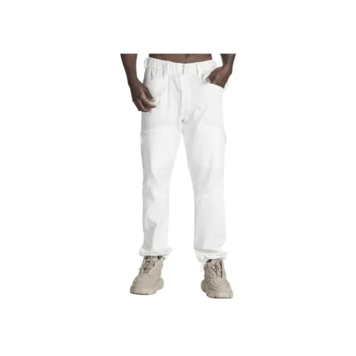 NORVINCY Универсальный Чисто Белый Разобранный Стиль Вязаные Спортивные Штаны Унисекс