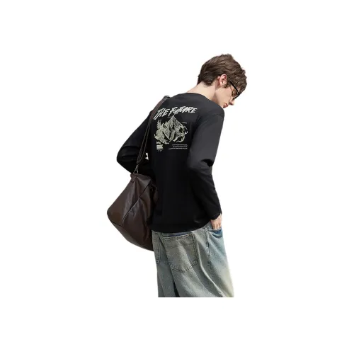 Tonlion Черные Мужские T-рубашки