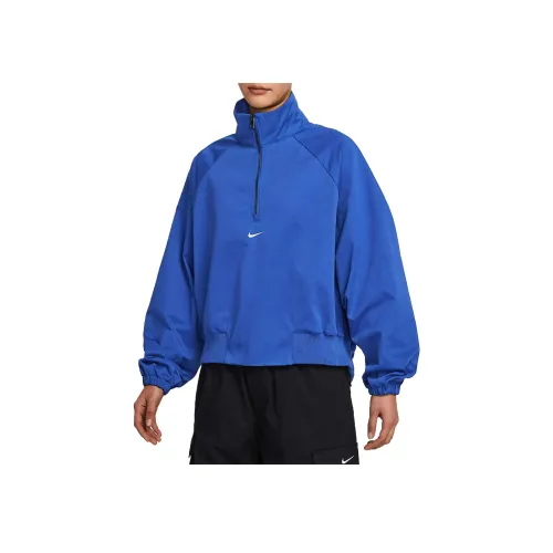 NIKE Sportswear Игровой королевский синий/Парусный белый Женские куртки