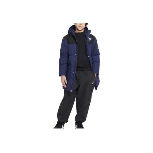 Nike Пуховик Темно-синий Подростки