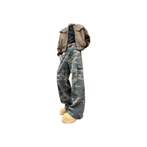 Clog Heel Камуфляж Унисекс Джинсы