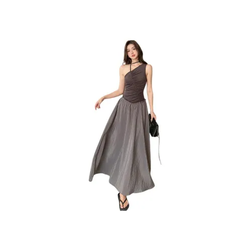 ORANDOR WEAR Коричневые Женские Платья без рукавов