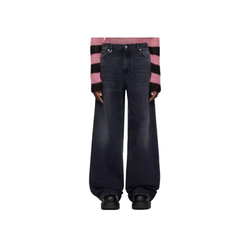 WE11DONE Черные Мужские Джинсы