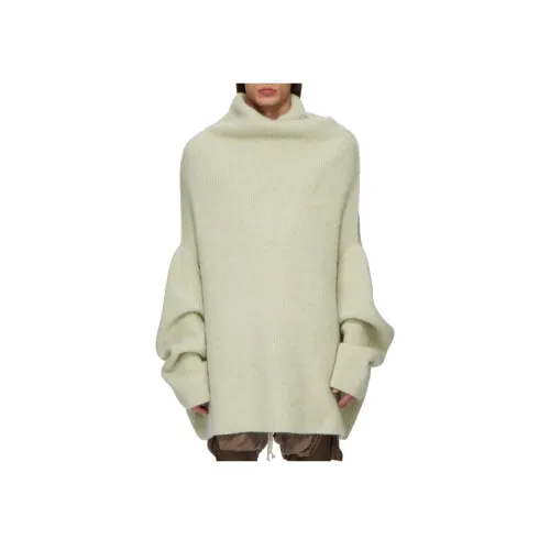 RICK OWENS совместный бренд Светло-зеленые Мужские Свитера