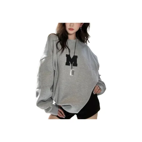 YICHEN Серый Женский Свитшот