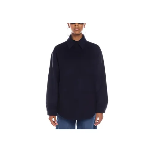 MIU MIU Куртки и Пальто Женские Морской Синий