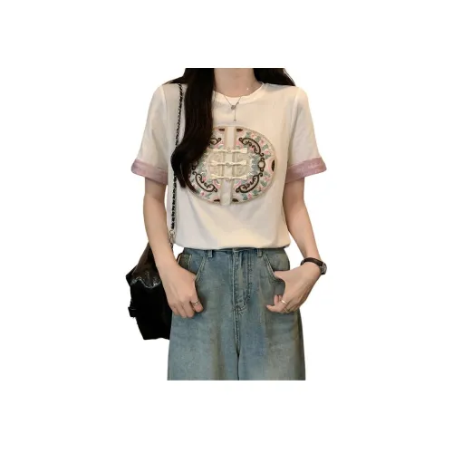 HTHK Стандартная Повседневная T-Рубашка Женская