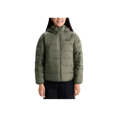 Коллаборация Columbia City Outdoor Collection Пуховик Женские Оливковый