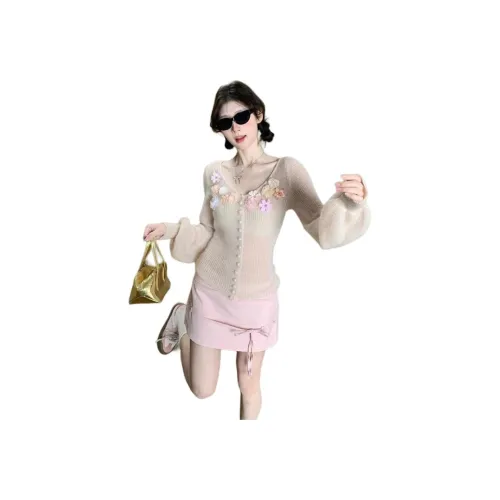 DOSOHEB Розовый Женский Трикотаж