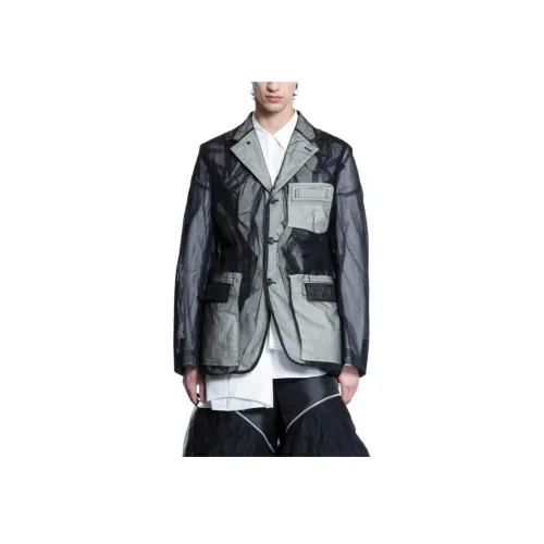 COMME Des GARCONS HOMME PLUS Черные Мужские Куртки