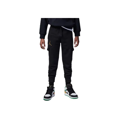 Джордан Черный Kids Вязаные Тренировочные Штаны