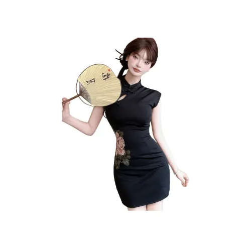 MORii Короткий рукав Платье Женское