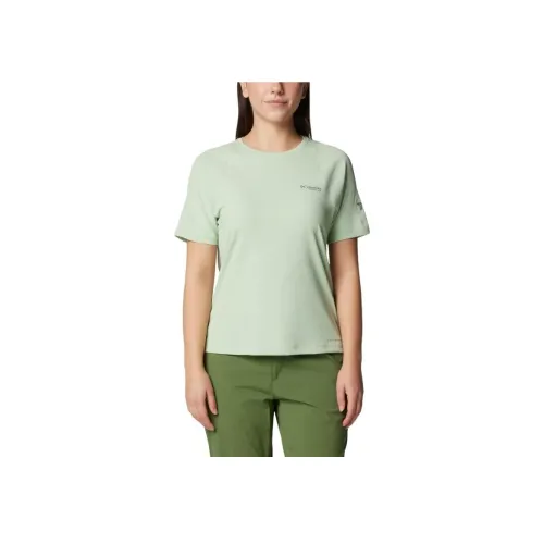 Columbia Summit Valley Реглан-рукав Т-рубашка Женская Зеленая