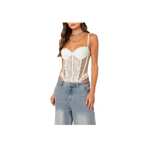 Edikted Cabaret Lacey Прозрачный Сетчатый Комбинезон Bodysuit Женские