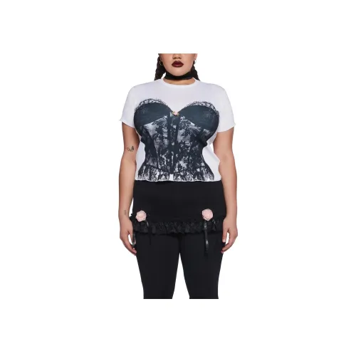 Dolls Kill T-Shirt Женская Черный Черный