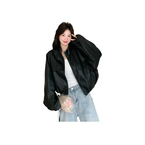 MEXICAN Черный Женские Кожаные Куртки