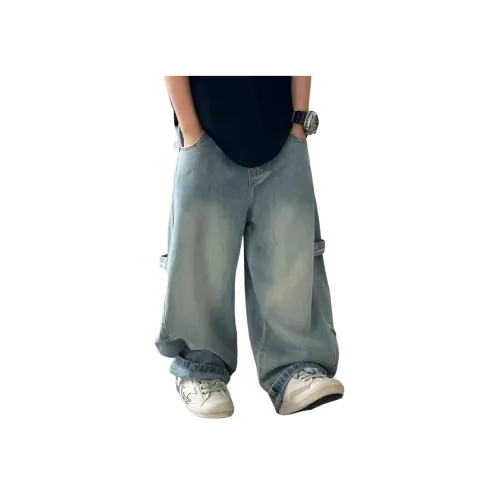 CAMKIDS Джинсовые синие школьные джинсы