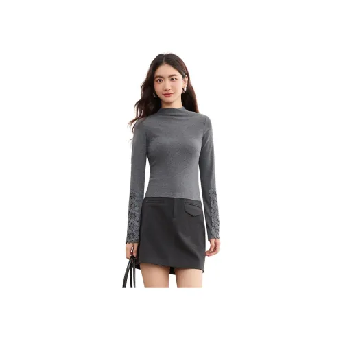 SENTUBILA Темный Фотиния Серый Женские T-Рубашки