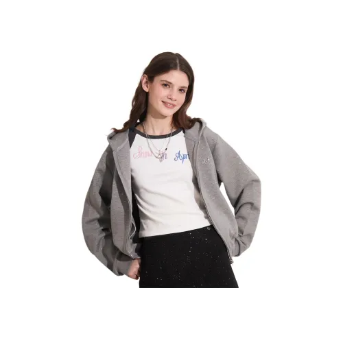 FOREVER 21 Серый Женский Свитшот