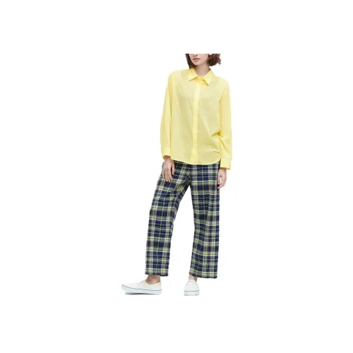UNIQLO Светло-желтые Женские Рубашки