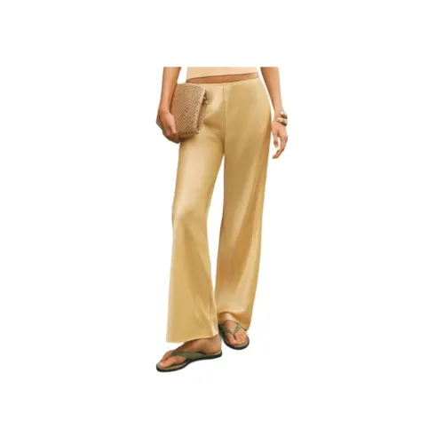 REFORMATION GALE Satin MID Step Шов Bias Pants Casual Pants Women's