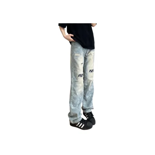 PISYPOX Blue Unisex Jeans PISYPOX Синий Унисекс Джинсы