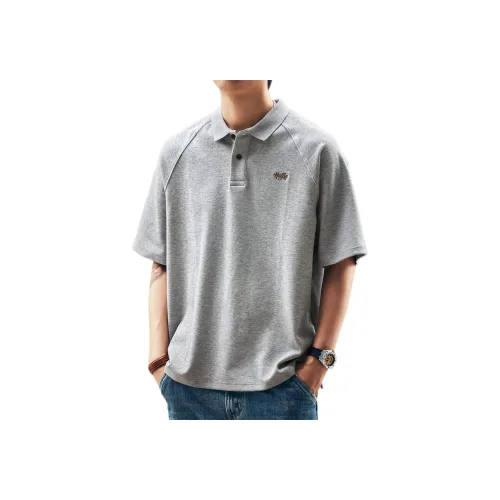 GELANLU Лето Поло Свободный крой Унисекс