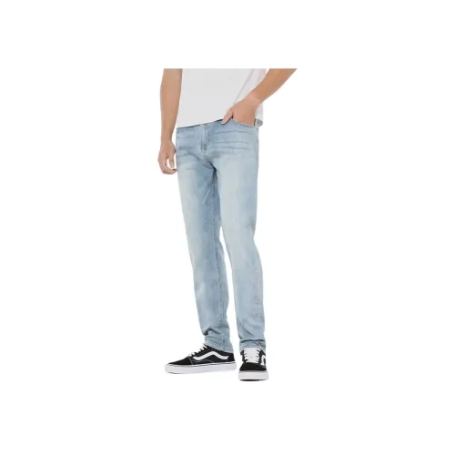 JIKENDI Светло-синие мужские джинсы