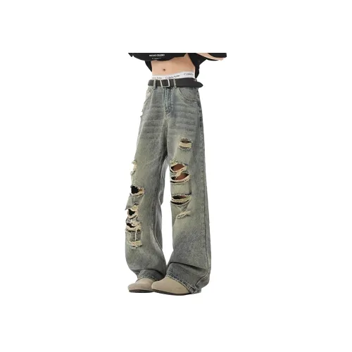 NOAHGIGI Классический Джинсы Унисекс Синий тон