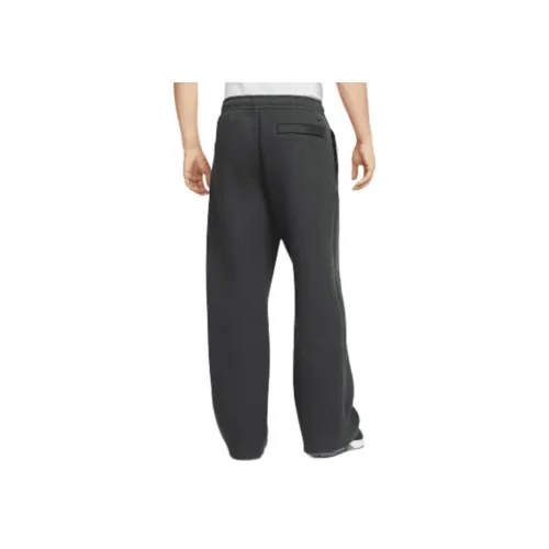 Найк Вязаные Тренировочные Штаны Мужские Угольный Черный