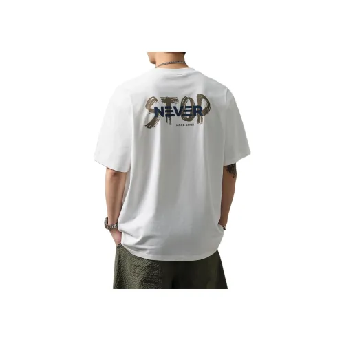 WOOD SOON Свободный крой Повседневный Охлаждающий Тяжелый Мужской Топ Унисекс