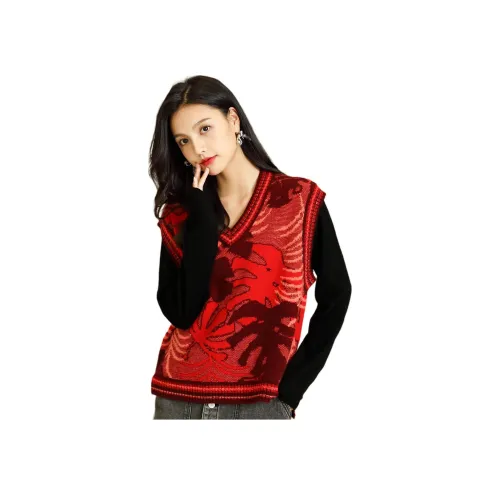 Vidolas Майка Женские Estate Фуксия Элегантность Poetry Красный