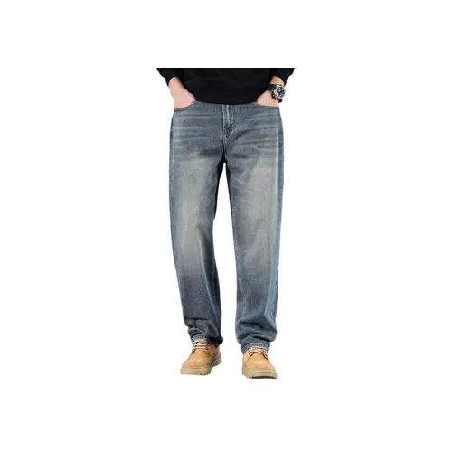 JEEP Винтажные синие мужские джинсы