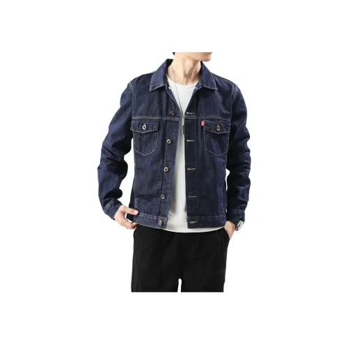 ZENGZHI Denim Jacket Straight Fit Unisex ZENGZHI Деним Куртка Прямой крой Унисекс