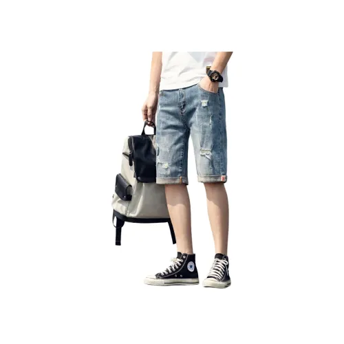 STRONG DREAM Джинсовые шорты Мужские Синие