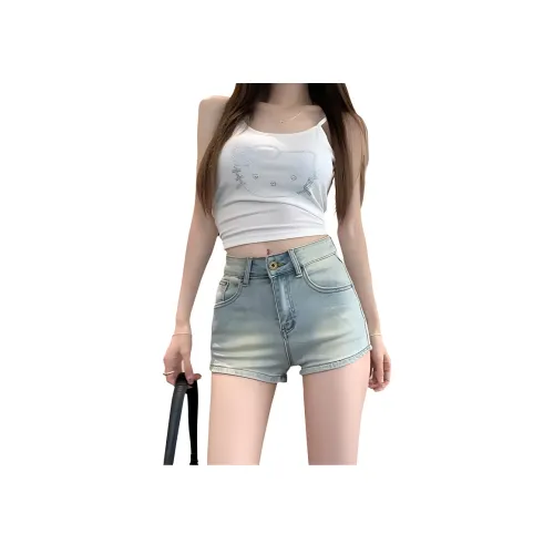 UYH Синие Женские Джинсовые Шорты