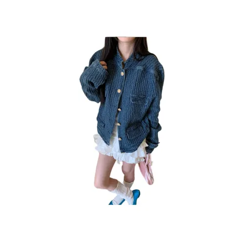 Mu Xiao Xin Вельвет Feel Пальто Женское