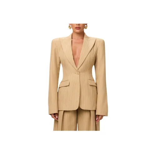 NAKED WARDROBE Полоска Деловой Костюм Женская Блейзер