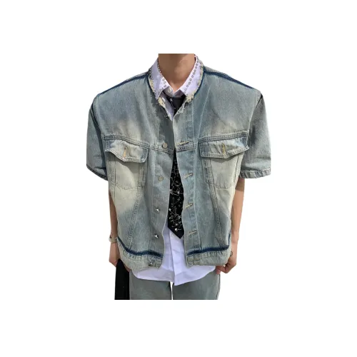 TESTUNG Синий Унисекс Джинсовые куртки