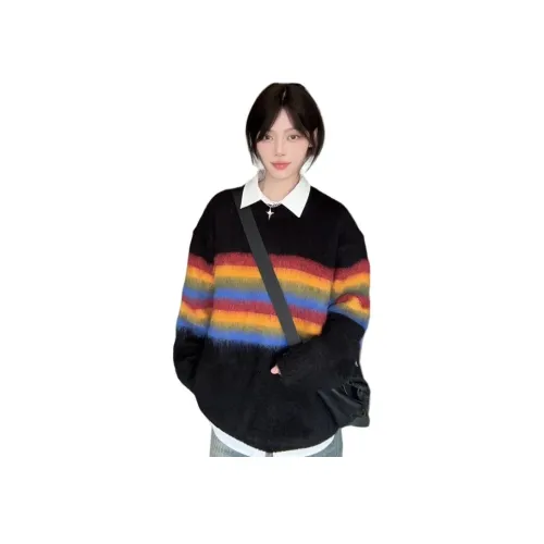 9c collective Радужный свитер женский трикотаж