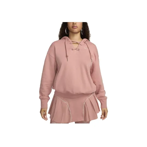 nike serena williams Дизайн Crew Женские Флис Пуловер Толстовка Свитшот Женские Ржаво-розовый Цвет