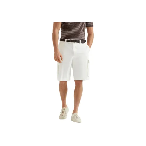 BRUNELLO CUCINELLI Белые Мужские Повседневные Шорты