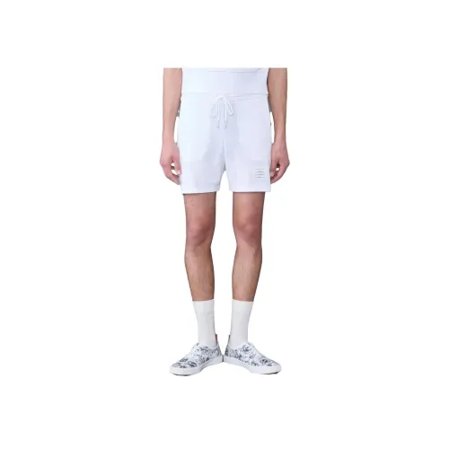 THOM BROWNE THOM BROWNE FW23 Early Autumn Collection Белые Мужские Повседневные Шорты