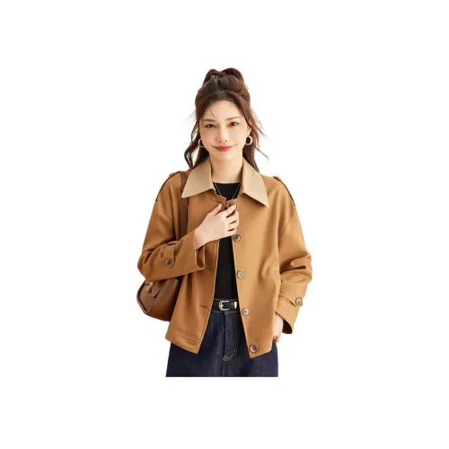 TERRE BLEUE Куртки Пальто Женские Кофе