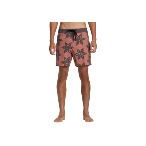 RVCA Пляжные шорты Мужские Следы Коричневый