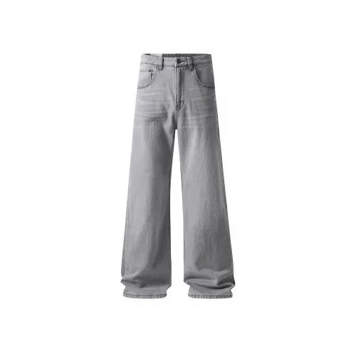 J.F.U Элегантные серые мужские джинсы