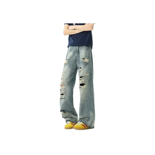 Dark Horse Винтажные синие унисекс джинсы