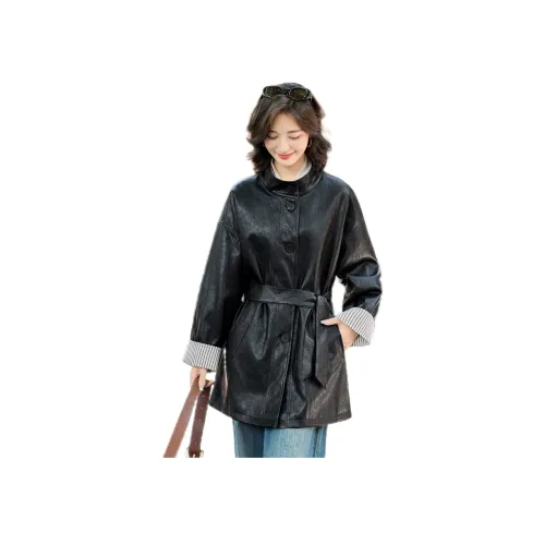 Pure Shimane кожаная куртка для женщин